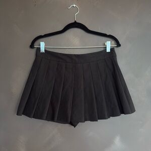 Zara Black Mini Skirt w Built In Shorts